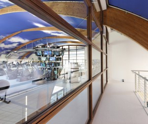 Fotografie voor AS Creation van sporthal Victorieplaza: Interieur sportcentrum Victorieplaza