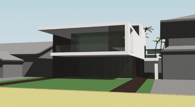 Ontwerp strand villa perth australie - voorgevel