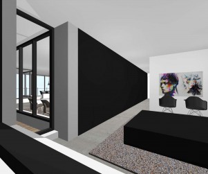 design interieur penthouse, ontwerp , architect, 3d, fraai, modern, minimalistisch