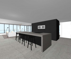 design interieur penthouse, ontwerp , architect, 3d, fraai, modern, minimalistisch