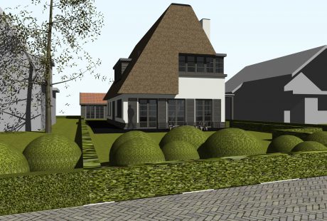 Vrijstaand, landelijk, modern, woonhuis, woning, garage, villa, bergen, alkmaar, noord holland, ontwerp, architect, architectuur, tekening, tekenwerk, interieur, exterieur