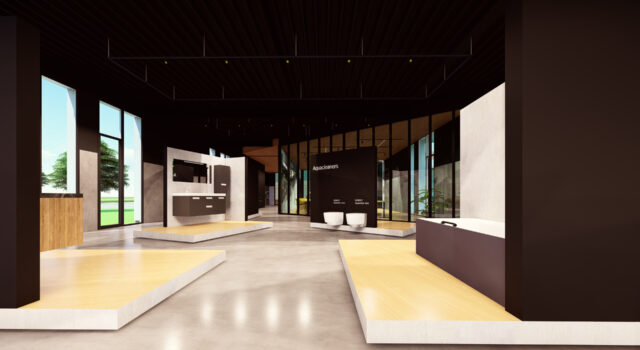 Nieuwbouw showroom en opleidingcentrum, Geberit Nederland in Nieuwegein